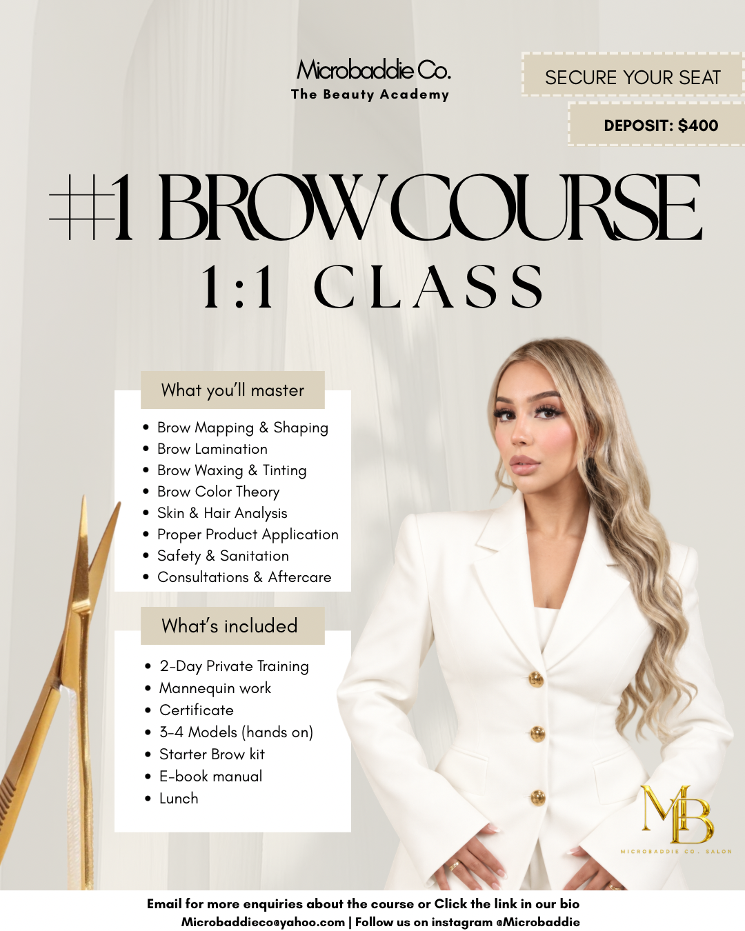 Brow Masterclass (Beginner)